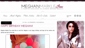 What Meghan-markle.com website looked like in 2013 (10 years ago)