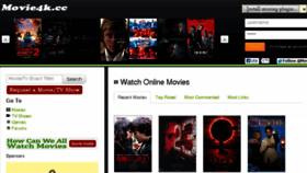 What Movie4k.cc website looked like in 2013 (10 years ago)