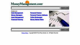 What Moneymanagement.com website looked like in 2013 (10 years ago)
