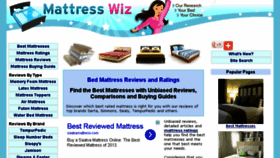 What Mattresswiz.com website looked like in 2013 (10 years ago)