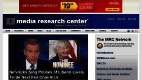 What Mediaresearch.org website looked like in 2013 (10 years ago)