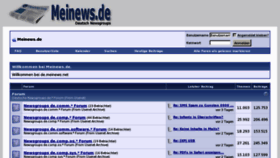 What Meinews.net website looked like in 2013 (10 years ago)