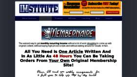 What Membernaire.com website looked like in 2013 (10 years ago)