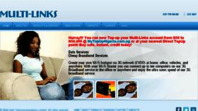 What Multilinks.com website looked like in 2013 (10 years ago)