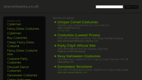 What Mycostumes.co.uk website looked like in 2013 (10 years ago)