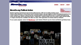 What Moveonpac.org website looked like in 2013 (10 years ago)