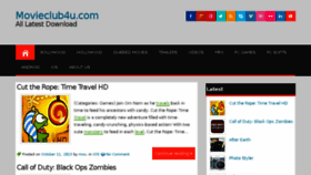 What Movieclub4u.com website looked like in 2013 (10 years ago)