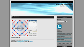What Malixu.me.uk website looked like in 2013 (10 years ago)
