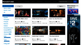 What Movietube.co website looked like in 2013 (10 years ago)