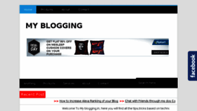 What Myblogging.in website looked like in 2013 (10 years ago)