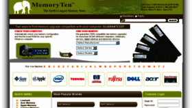 What Memoryten.net website looked like in 2013 (10 years ago)