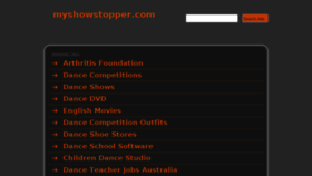What Myshowstopper.com website looked like in 2013 (10 years ago)
