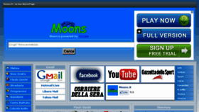 What Moons.it website looked like in 2013 (10 years ago)