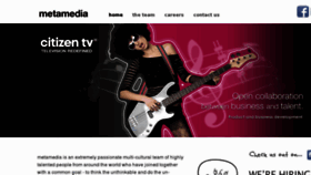 What Metamedia.com website looked like in 2013 (10 years ago)