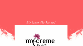 What My-creme.de website looked like in 2013 (10 years ago)
