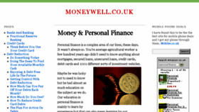 What Moneywell.co.uk website looked like in 2013 (10 years ago)