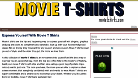 What Movietshirts.com website looked like in 2013 (10 years ago)
