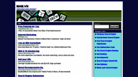 What Mam.vn website looked like in 2013 (10 years ago)
