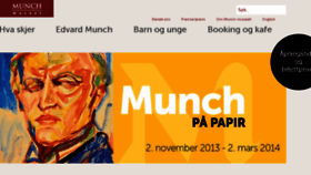 What Munch.museum.no website looked like in 2013 (10 years ago)