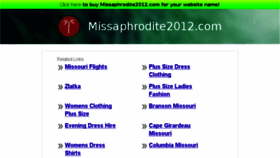 What Missaphrodite2012.com website looked like in 2013 (10 years ago)