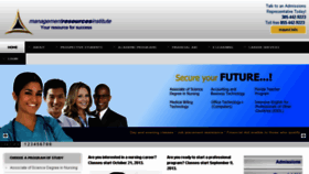 What Managementresourcesinstitute.com website looked like in 2013 (10 years ago)