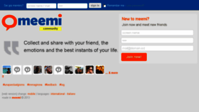 What Meemi.com website looked like in 2013 (10 years ago)