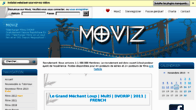 What Moviz.net website looked like in 2013 (10 years ago)