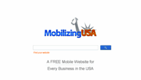 What Mobilizingusa.com website looked like in 2013 (10 years ago)