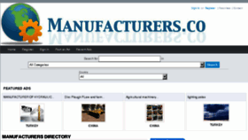 What Manufacturers.co website looked like in 2013 (10 years ago)