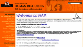 What Marylandsail.org website looked like in 2013 (10 years ago)