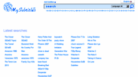 What Mysubtitles.com website looked like in 2013 (10 years ago)