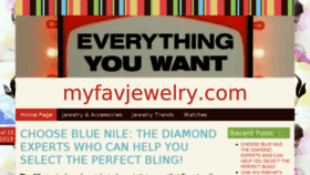 What Myfavjewelry.com website looked like in 2013 (10 years ago)