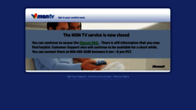 What Msntv.com website looked like in 2013 (10 years ago)