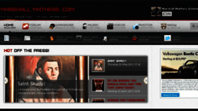 What Marshallmathers.com website looked like in 2013 (10 years ago)