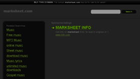 What Marksheet.com website looked like in 2013 (10 years ago)