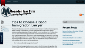What Moanderlawfirm.com website looked like in 2013 (10 years ago)