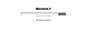 What Minuterie.fr website looked like in 2013 (10 years ago)