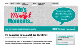 What Mindfulparentingmag.com website looked like in 2013 (10 years ago)