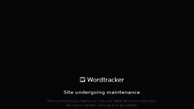 What Maintenance.wordtracker.com website looked like in 2014 (10 years ago)