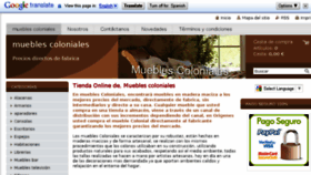 What Muebles-coloniales.com website looked like in 2014 (10 years ago)