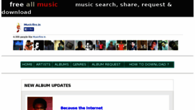 What Musicfire.in website looked like in 2014 (10 years ago)