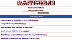 What Mastiweb.in website looked like in 2014 (10 years ago)
