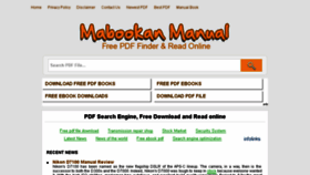 What Mabookan.com website looked like in 2014 (10 years ago)