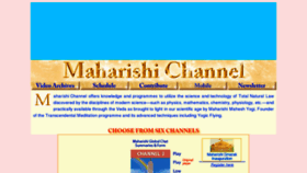 What Maharishichannel.in website looked like in 2014 (10 years ago)