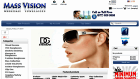 What Massvisionsunglasses.com website looked like in 2014 (10 years ago)