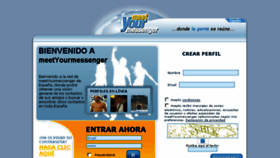 What Meetyourmessenger.es website looked like in 2014 (10 years ago)