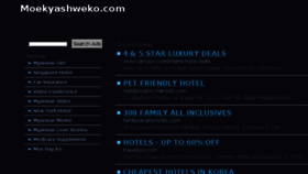 What Moekyashweko.com website looked like in 2014 (10 years ago)
