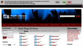What Musicblogscatalog.com website looked like in 2014 (10 years ago)