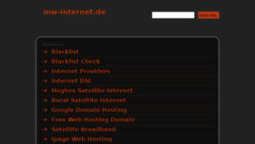 What Mw-internet.de website looked like in 2014 (10 years ago)