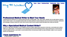 What Myrnwriter.com website looked like in 2014 (10 years ago)